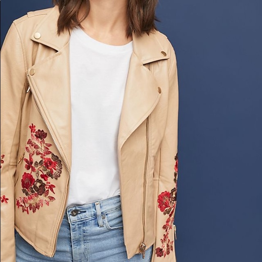 Blank nyc / wildflower leather moto jacket